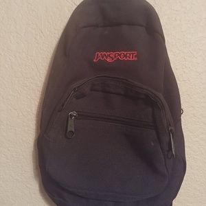 Black mini Jansport backpack